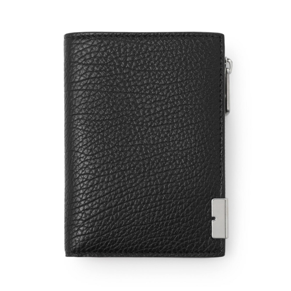Burberry Black Zip Bifold Wallet Coin Purse